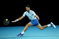 Novak Djokovic in action at the 2024 Australian Open